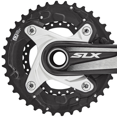 Shim C/Ring,Slx,M675,10Spd,24T Blk,Alloy,Dbl,24T-Am,64 Bcd Slx M675 10-Speed Chainring Shimano Chainrings