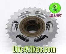 Load image into Gallery viewer, Monsoon 7 Speed Freewheel Chrome 13-28T -Live4Bikes