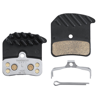 Shim Disc Brk Pads,H03C Metal,Br-M820,M8020,W/Fin Shimano Ice-Tech Pads Shimano Brakepads