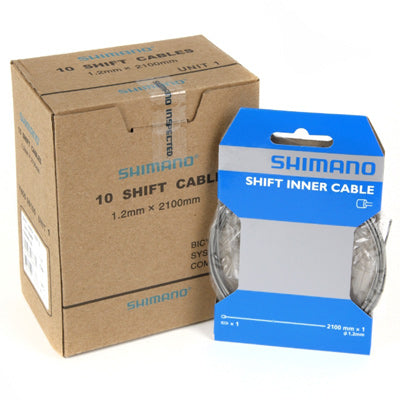 Shim Gear Cable,Generic,10-Pak 1.2Mmx2100Mm,Galv Basic Derailleur Cable Shimano Cableshous