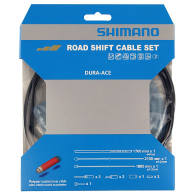 Shim Gear Cableset,Road,Black Polymer,F&R,Cble/Hsng,Da 9000 Gear Cable Set Shimano Cableshous