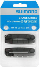 Load image into Gallery viewer, Shimano S70C 2 Pairs V-Brake Pads XTR/XT/LX/Deore Severe with Safety Pin -Live4Bikes