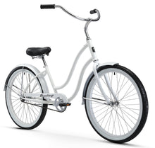 Load image into Gallery viewer, Firmstrong Siren 26" Women's Beach Cruiser Bike - White