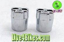 Load image into Gallery viewer, Skull Valve Caps Chrome Schrader Valve