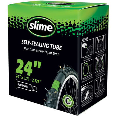 Slime 24X1.75-2.125 Sv Tube W/ Slr,1 Yr Guar< 1/8 Hole Self-Sealing Smart Tube Slime Tubes  24'' / 507