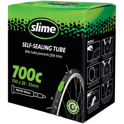 Slime 700X28-35 Pv Tube W/ Slr,1 Yr Guar< 1/8 Hole Self-Sealing Smart Tube Slime Tubes  700C / 622