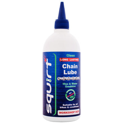 Squirt,Long Lasting Dry Lube 500Ml (17Oz) Long Lasting Chain Lube  Lubesclean