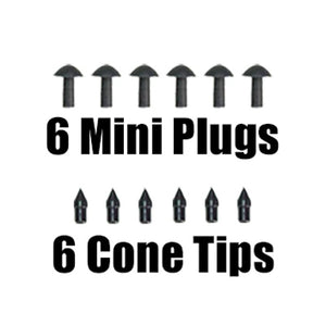 Stop & Go, Plugger Refill 6 Mini Plugs,6 Cone Tips Mini Tubeless Plugger Refill  Tubetireca