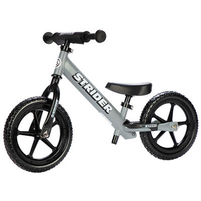 Strider,Balance Bk,Sport Gray Qr Saddle/H-Bar Clmps 12'' Sport No-Pedal Balance Bike Strider Sports Balancebik  12''