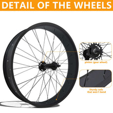 Load image into Gallery viewer, Micagi WH-T952636C 29"X4"X13GX36H Alloy FAT RIMS WHEEL SET.