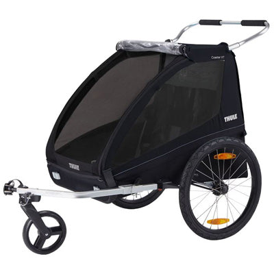 Thule Coaster2 Bike Trailer Xt For 2 Kids,Cycle/Stroll,Black Coaster Xt Bike Trailer  Childcarri