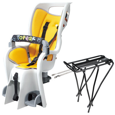 Topeak Babyseat Ii Non Disc Rk 26/27/700 Whl,Yllw Seat Pad Babyseat Ii + Non-Disc Rack Updated Version Topeak Childcarri