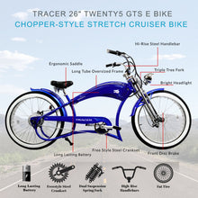 Load image into Gallery viewer, Tracer Twenty5 GTS 500W 26" Electric Cruiser Bike