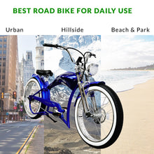Load image into Gallery viewer, Tracer Twenty5 GTS 500W 26" Electric Cruiser Bike