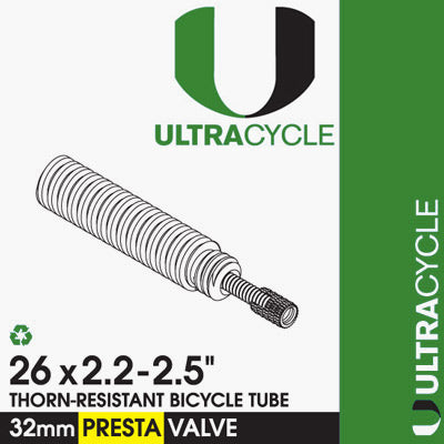 Uc 26X2.2-2.5 Tube,Pv,Tr 32Mmstem, 20 Per Case Triple-Thick/Puncture Resistant  Tubes  26'' / 559