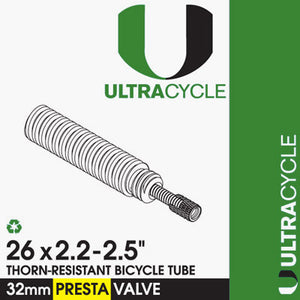 Uc 26X2.2-2.5 Tube,Pv,Tr 32Mmstem, 20 Per Case Triple-Thick/Puncture Resistant  Tubes  26'' / 559