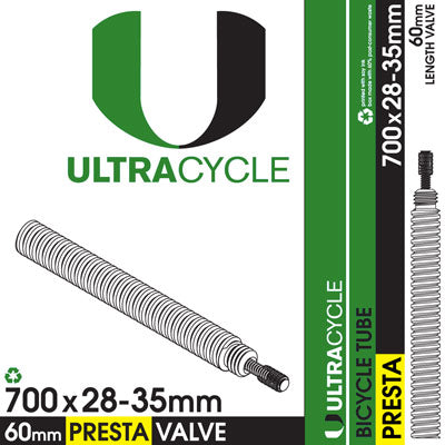 Uc 700X28-35,Tube,60Mm,Pv 60Mm Stem,Threaded,50/Case Presta Valve Tubes  Tubes  700C / 622