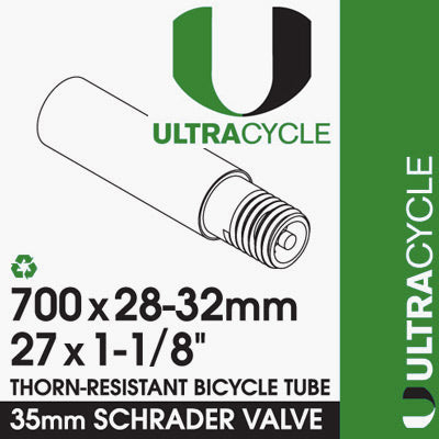 Uc 700X28-32,Tube,35Mm,Sv,Tr 20 Per Case,27X1-1/8 Triple-Thick/Puncture Resistant  Tubes  700C / 622