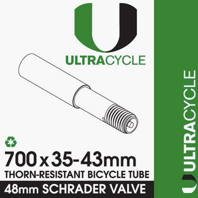 Uc 700X35-43,Tube,48Mm,Sv,Tr Thorn-Resistant, 20 Per Case Triple-Thick/Puncture Resistant  Tubes  700C / 622