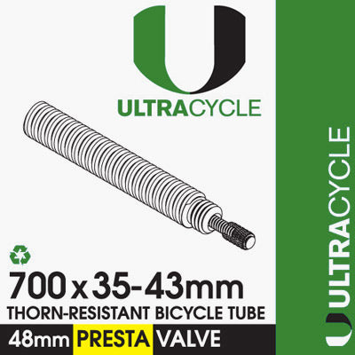 Uc 700X35-43,Tube,48Mm,Pv,Tr Thorn-Resistant, 20 Per Case Triple-Thick/Puncture Resistant  Tubes  700C / 622