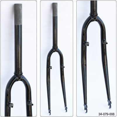 Uc Replacement Fork,700 Hybrid 1-1/8,Bk,Threadless,See Specs Replacement Forks Ultracycle Forks  700C