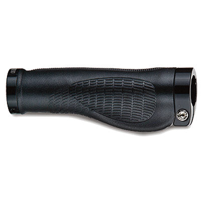 Uc Grips, Ergo Locking 2 Clamp Bk W/Bk Clamps 135Mm,Plugs Waffle Ergo Two Clamp Locking Ultracycle Gripstape