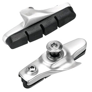 Uc Road Crtg Brake Pads Silvr Alloy Holder W/Bk Pad Insert Road Brake Shoe Ultracycle Brakepads