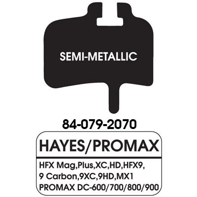 Uc Disc Pads Semi-Metalic Pair Hayes Hfx Mag/Plus/Carbon Disc Brake Pads Ultracycle Brakepads