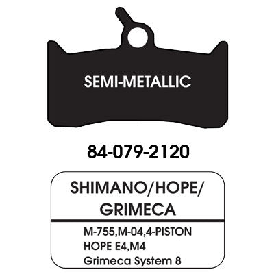 Uc Disc Pads Semi-Metalic Pair Shim M755/M04/Hope Mon 4/Grim8 Disc Brake Pads Ultracycle Brakepads