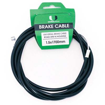 Uc Brake Cable/Housing Galv 1.5X1700Mm Road/Atb Universal Brake Cable And Housing Ultracycle Cableshous