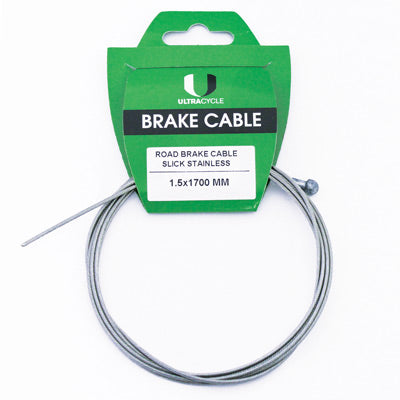 Uc Brake Cable Road Slick Ss 1.5X1700Mm Road Each Individual Slick Stainless Brake Cable Ultracycle Cableshous