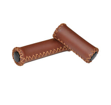Load image into Gallery viewer, Firmstrong Leather Handlebar Grips - Brown