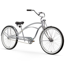 Load image into Gallery viewer, Firmstrong Urban Deluxe 26" Men's Stretch Beach Cruiser Bike - Chrome