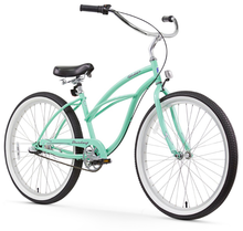 Load image into Gallery viewer, Firmstrong Urban Lady 26" 3-Speed Women's Beach Cruiser Bike - Green