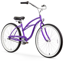 Load image into Gallery viewer, Firmstrong Urban Lady 26" 3-Speed Women's Beach Cruiser Bike - Purple
