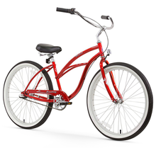Load image into Gallery viewer, Firmstrong Urban Lady 26" 3-Speed Women's Beach Cruiser Bike - Red