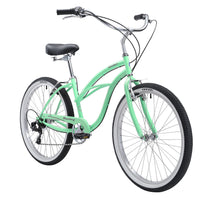 Load image into Gallery viewer, Firmstrong Urban Lady 26" 7-Speed Women's Beach Cruiser Bike - Green