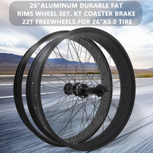 Load image into Gallery viewer, Micargi WH-T752636C 26"x3"x13Gx36H Alloy FAT Rims Wheel Set.