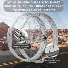 Load image into Gallery viewer, Micagi WH-T952636D7 26"x3"x13Gx36H Alloy FAT Rims Set for 26"x3.0,4.0 tire 7-Speed