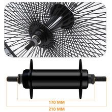 Load image into Gallery viewer, Micargi WH-TR7526140D7 13GX140H Fat Rims Wheel Set FOR 7 SPEED 26"X3",4" Fat Tire