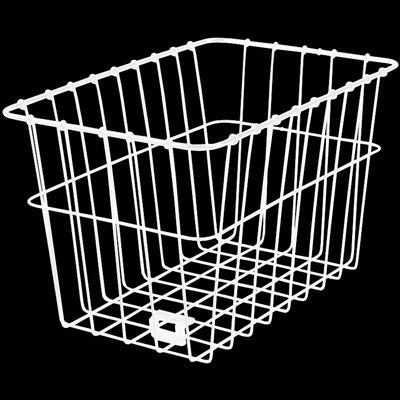 Wald Basket 12 3/4 X 7 1/4 X 8 1/2 White #582  Basket For Rear Racks