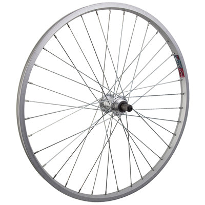 Rr Whl,24X1.75,Sil,Aly,36H Qr,Sw,Sil,135Mm,Fw,5-7S 24'' Kids Mtb Wheels  Wheels  24''