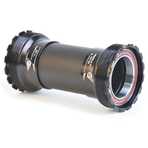 Wmfg T47 Bb,W/Ac Bearings, Int For 30Mm Spindle, Blk T47 Inboard Bearing Bottom Bracket Wheels Mfg. Bottombrac