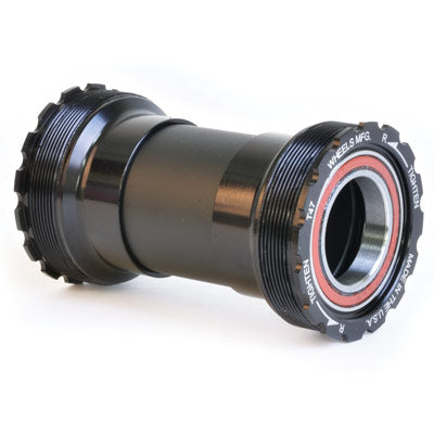 Wmfg T47 Bb,W/Ac Bearings, Int For 22/24Mm Sram, Blk T47 Inboard Bearing Bottom Bracket Wheels Mfg. Bottombrac
