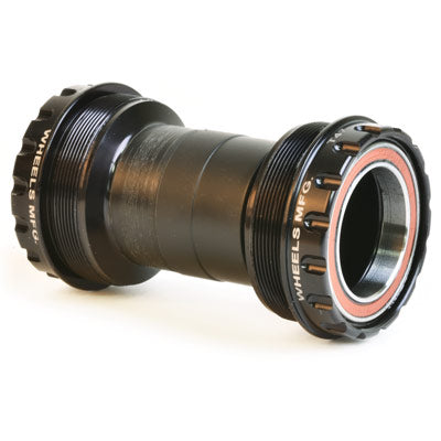 Wmfg T47 Bb,W/Ac Bearings, Ext For 30Mm Spindle, Blk T47 Outboard Bearing Bottom Bracket Wheels Mfg. Bottombrac