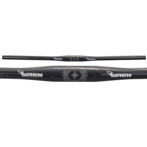 Wren Carbon Bar,31.8,Black 750Mm. 0Mm Rise, 6.5 Back,0 Up Carbon Handlebar Wren Handlebars