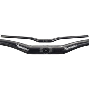 Wren Carbon Bar,31.8,Black 840Mm, 25Mm Rise, 9 Back,5 Up Carbon Handlebar Wren Handlebars