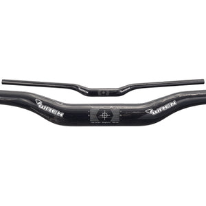 Wren Carbon Bar,35,Black 840Mm, 25Mm Rise, 9 Back,5 Up Carbon Handlebar Wren Handlebars