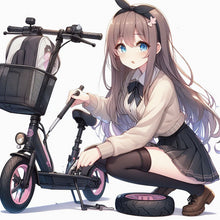 Load image into Gallery viewer, Scooter Flat tire Repair - Scooter tube install - Solid tire installation