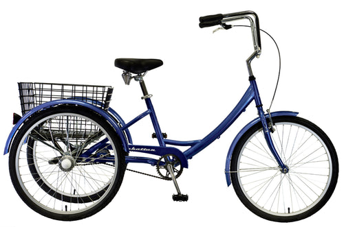 Tricycle 1 Spd Blue Steel  Trike Steel  Adult trike